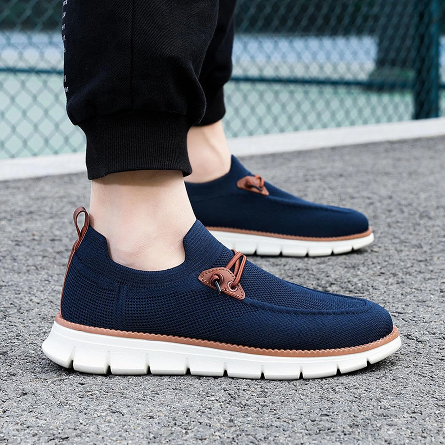 North Star Casual Shoes Men Loafers Shoes Casual Slip on Sneakers Fashion Lace up Wolking Dress Business Oxfords Work Lightweight Footwear