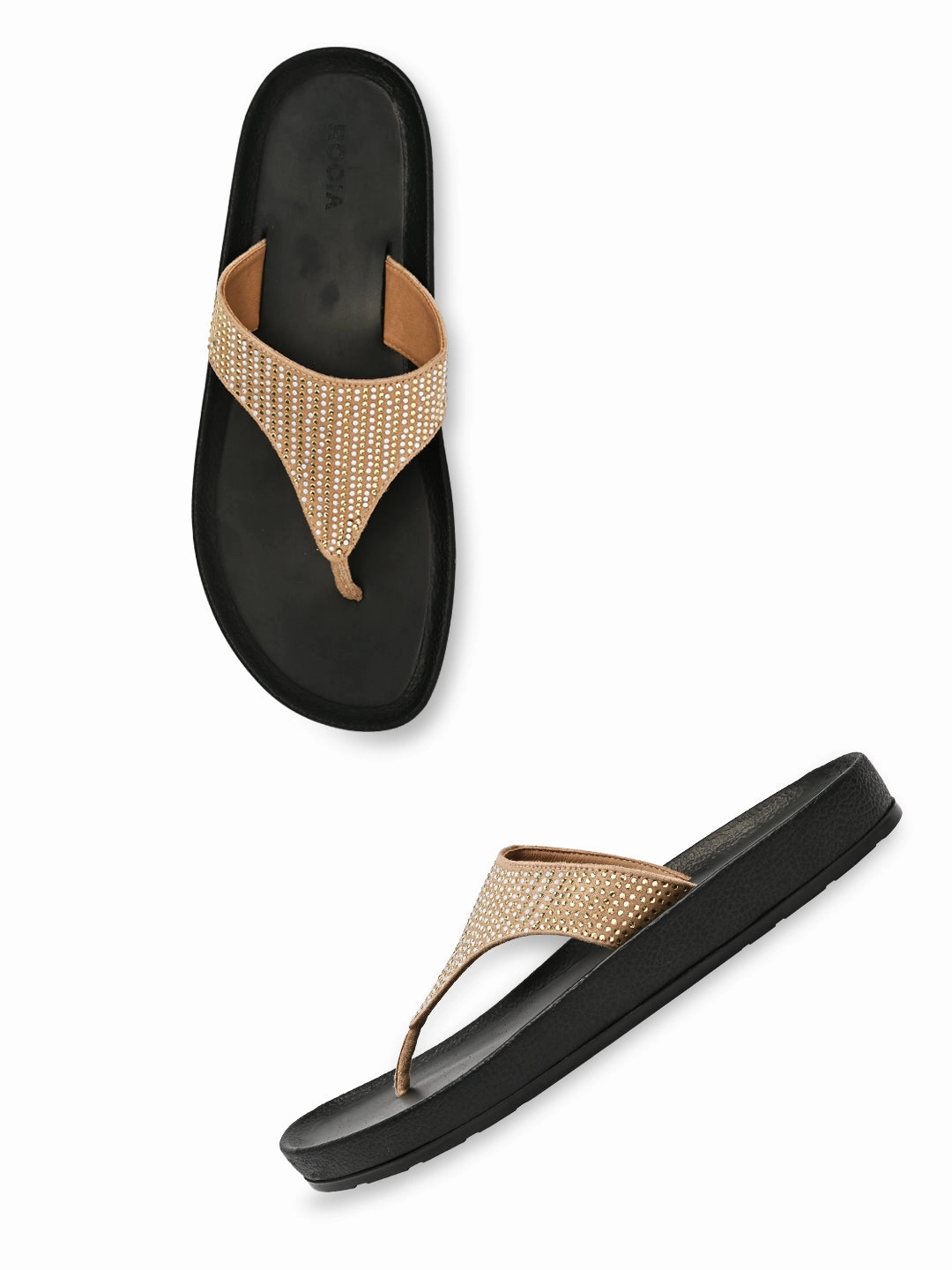 Climbing Shoes Flat Feet Rocia By Regal Beige Women Casual Flat Flexi Sole Sandals