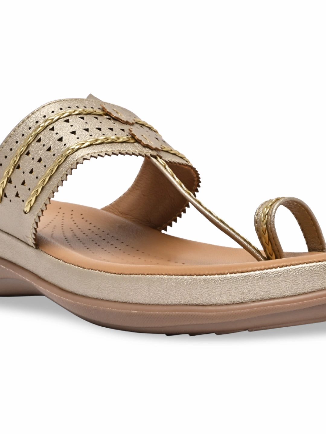 Best Shoes For Flat Pedal Mtb Rocia By Regal Gold Women Kolhapuri Flat Comfort Sandals