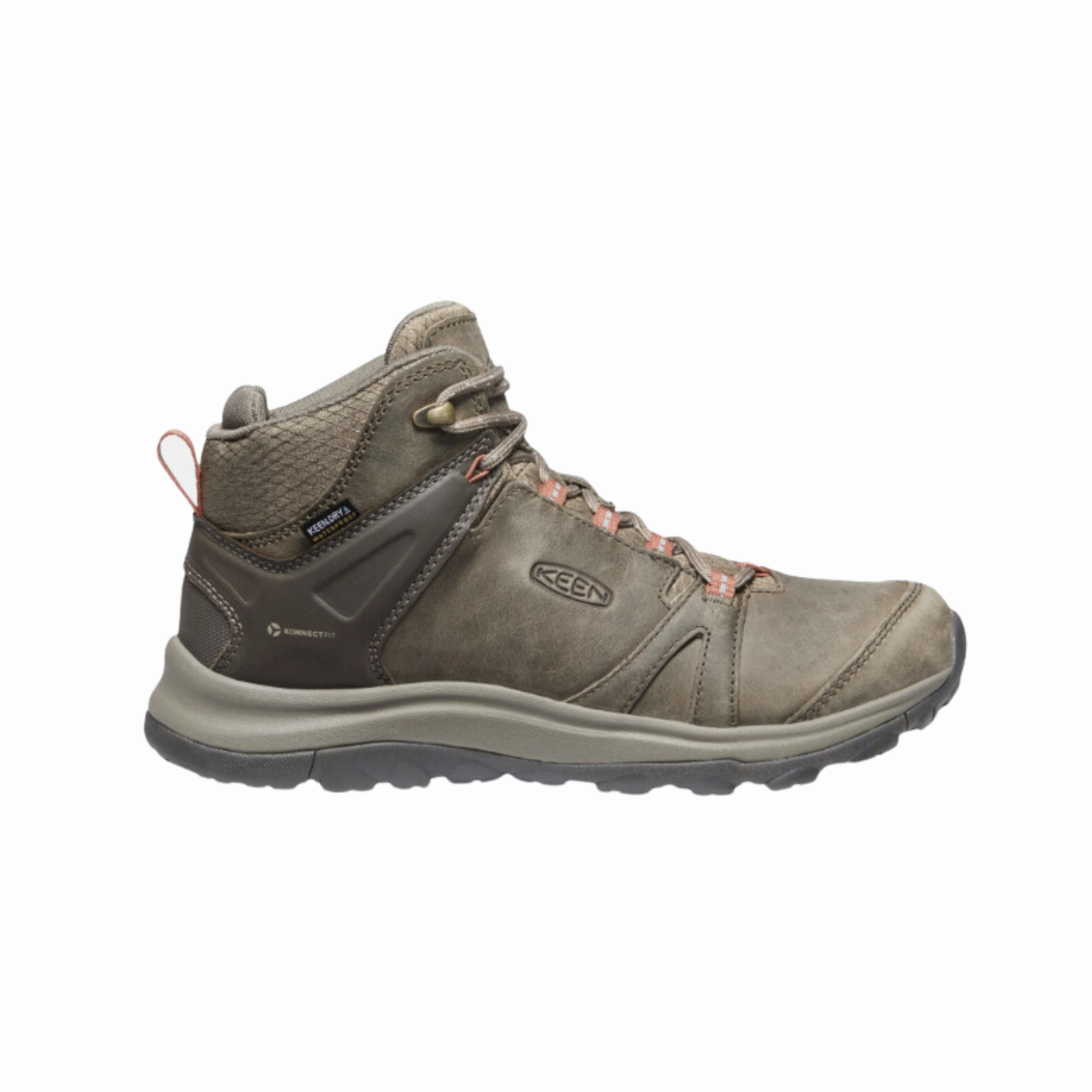 Women's Terradora II Leather Waterproof Boot - Brindle/Redwood (Regular Width) Best Hiking Boots For Long Hikes