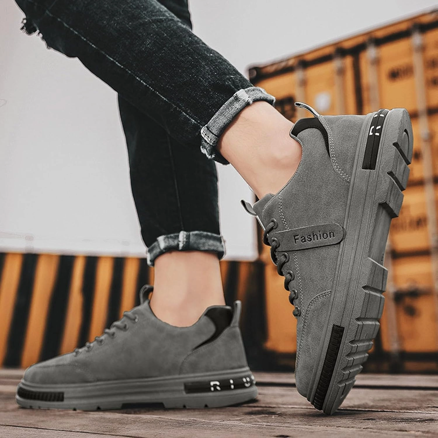 IWIHMIV Mens Fashion Sneakers Men Tennis Shoes Men's Slip on Walking Running Shoes Lightweight Casual Comfort Sneaker Best Barefoot Trail Running Shoes