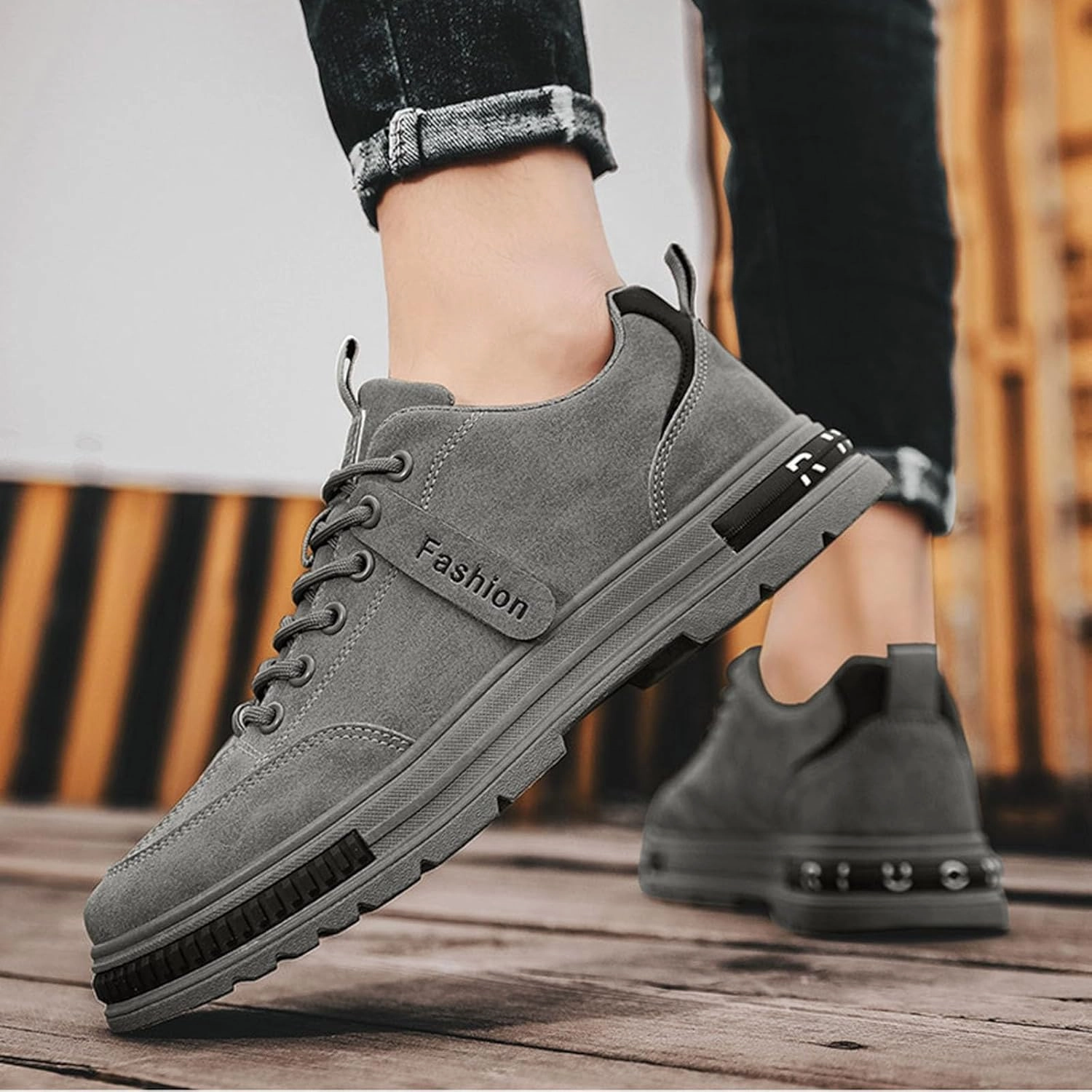 IWIHMIV Mens Fashion Sneakers Men Tennis Shoes Men's Slip on Walking Running Shoes Lightweight Casual Comfort Sneaker Tracefinder Trail Running Shoes