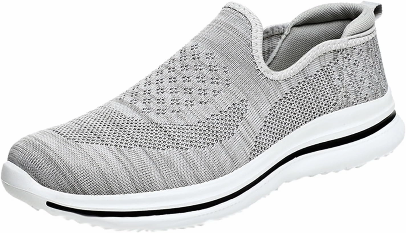 IWIHMIV Mens Tennis Shoes Sport Shoes for Men Mens Slip On Shoes Walking Shoes for Men Lightweight Casual Sneakers Shoes Best Shoes For Fell Running