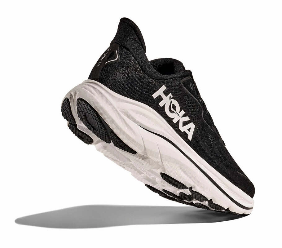 Hoka One One Clifton 10 Black White (Women's) Shoes Stability
