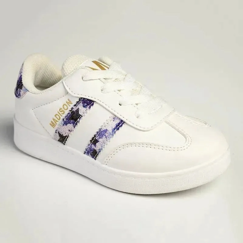 Madison Sissy Girls Sneakers - White/Pink Stuart Weitzman Sneakers