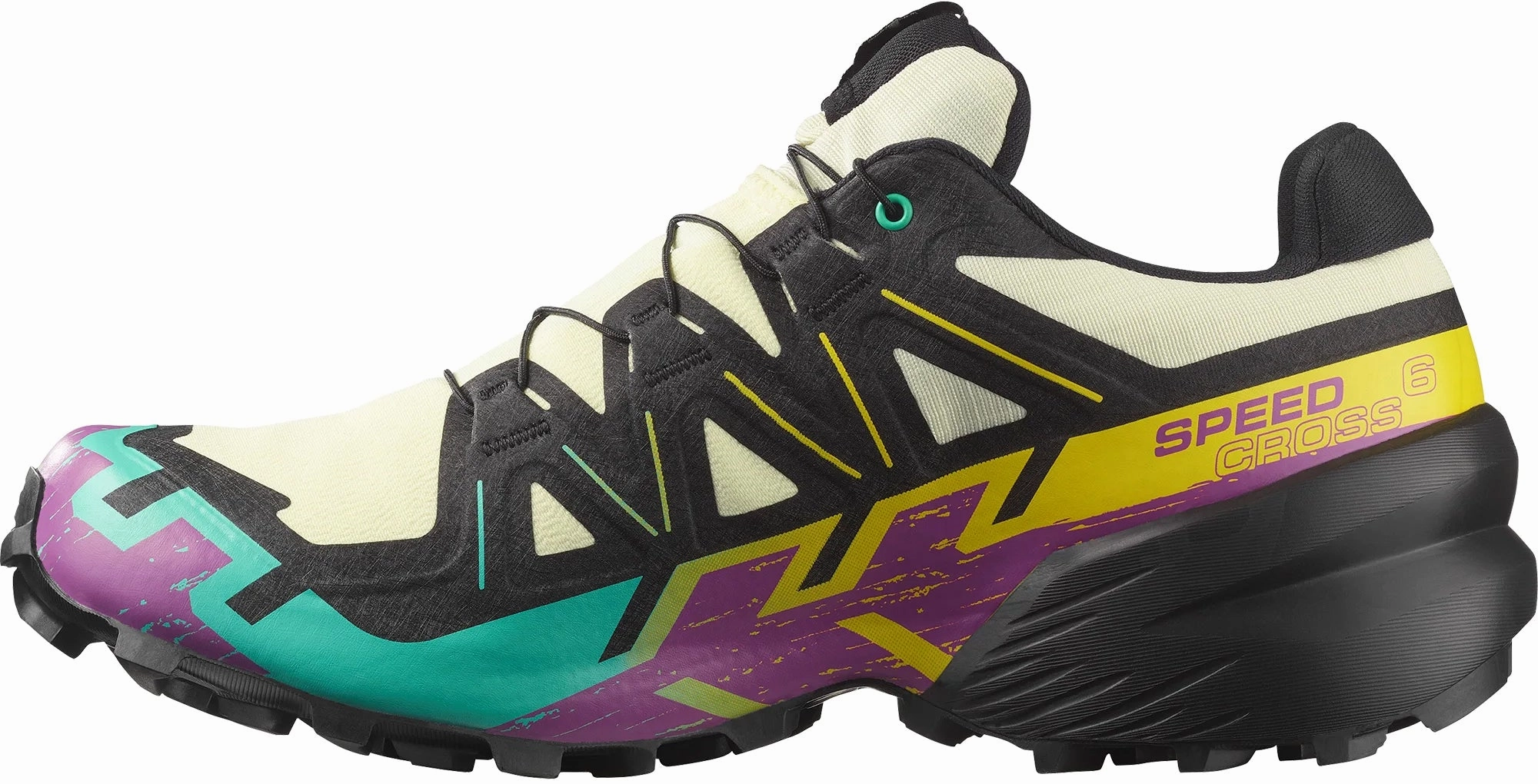 Durable Trail Running Shoes Salomon Speedcross 6 GORE-TEX Mens Trail Running Shoes - Yellow