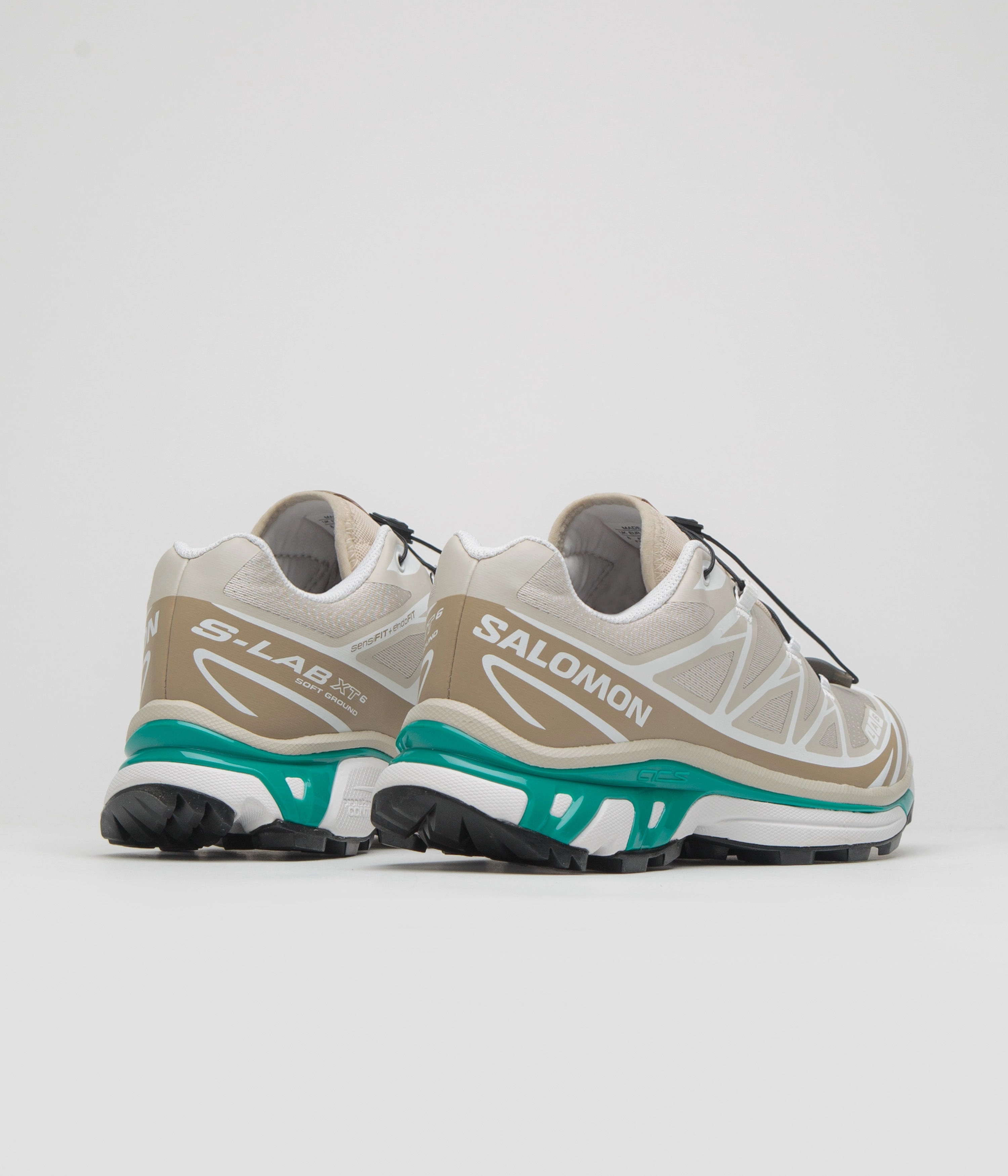 Trail Running Shoes Wide Salomon XT-6 Shoes - Rainy Day / Chinchilla / Dynasty Green