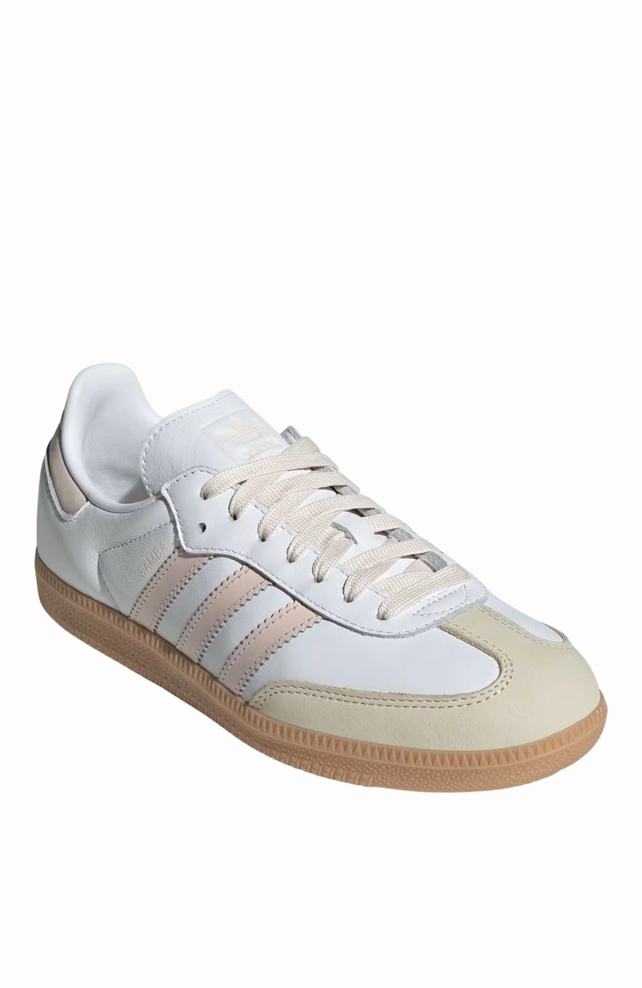 Samba OG W White Wonder Quartz Adidas Shoes Non Marking