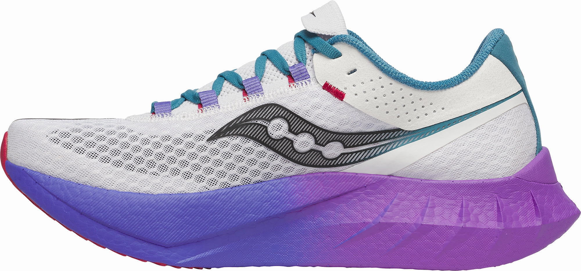 Mid Top Running Shoes Saucony Endorphin Pro 4 Mens Running Shoes - White