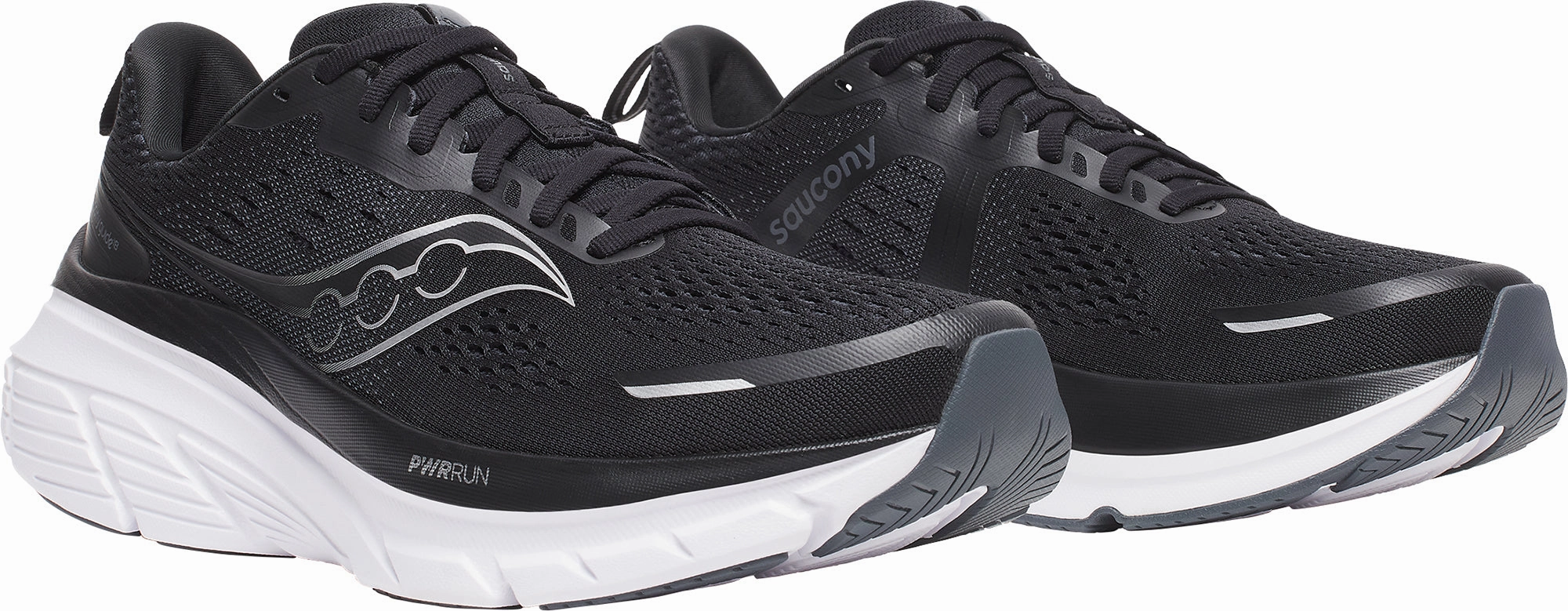 10mm Drop Running Shoes Saucony Guide 18 Mens Running Shoes - Black