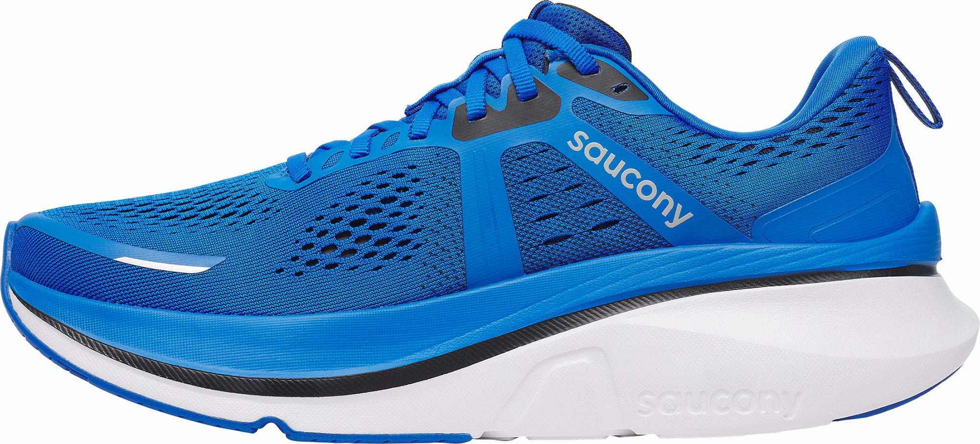 Running Long Distance Shoes Saucony Guide 18 Mens Running Shoes - Blue