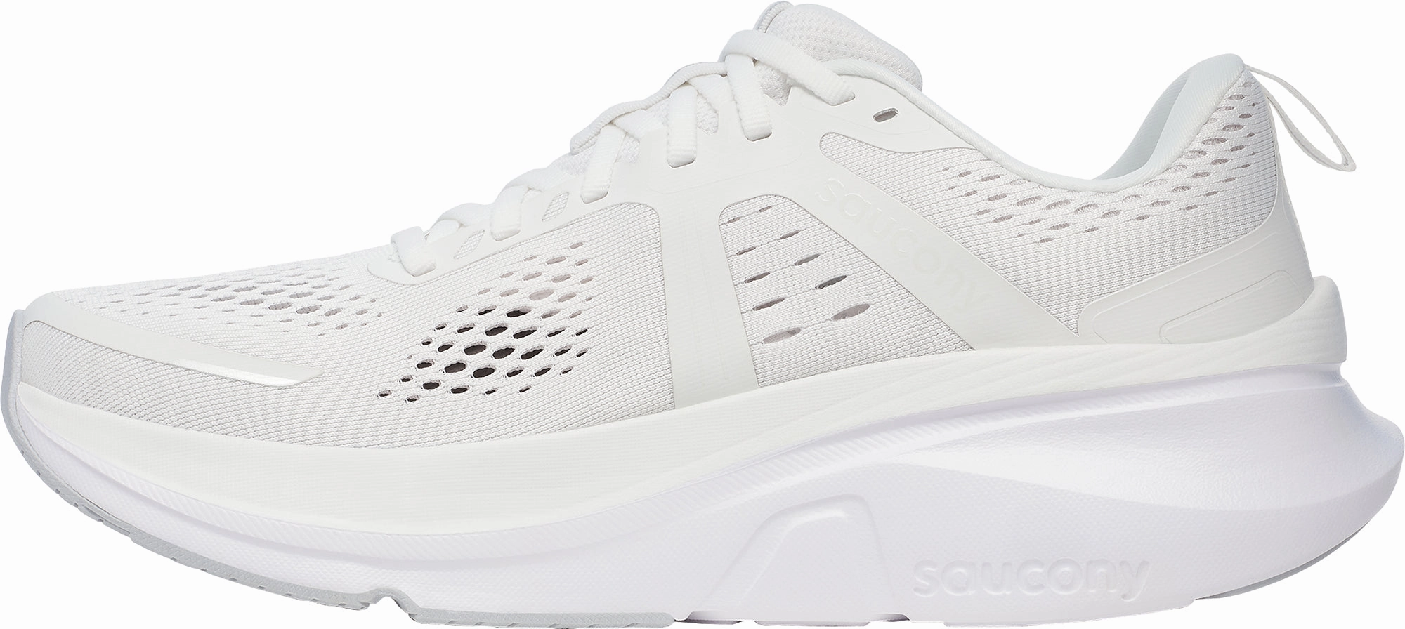 Saucony Guide 18 Mens Running Shoes - White Banned Running Shoes