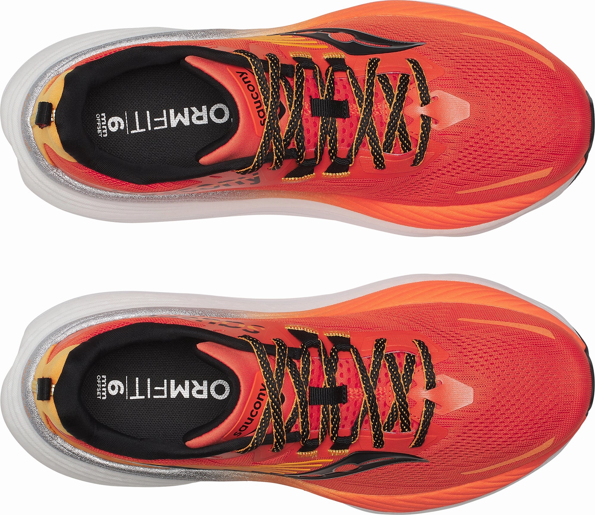 Best Running Shoes For Flat Feet Saucony Hurricane 24 Mens Running Shoes - Orange