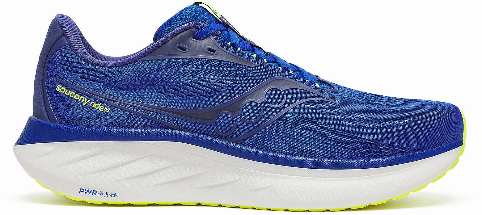 Best Running Shoes For 5k And 10k Saucony Ride 18 Mens Running Shoes - Blue