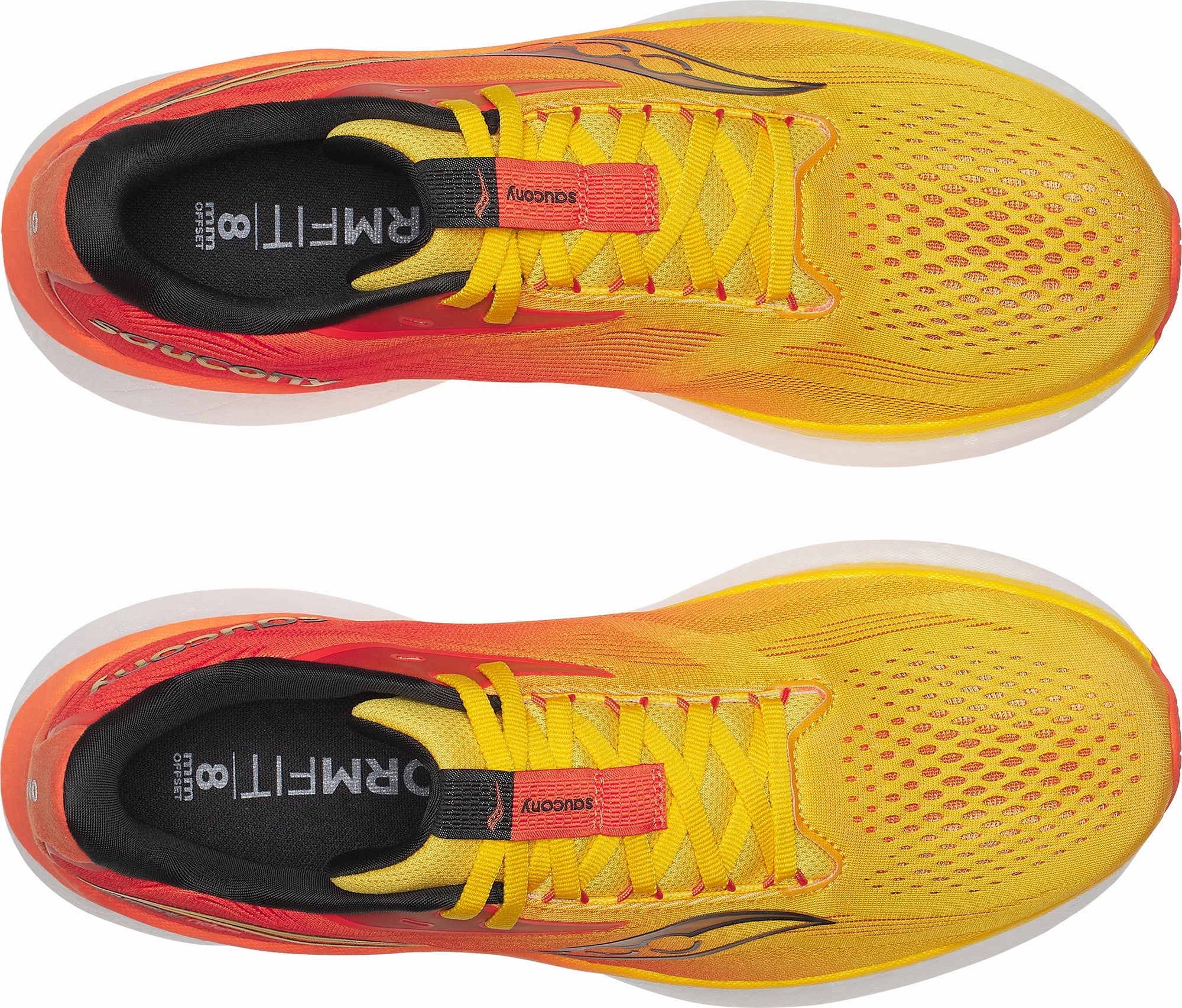 Saucony Ride 18 Mens Running Shoes - Yellow Running Wide Shoes