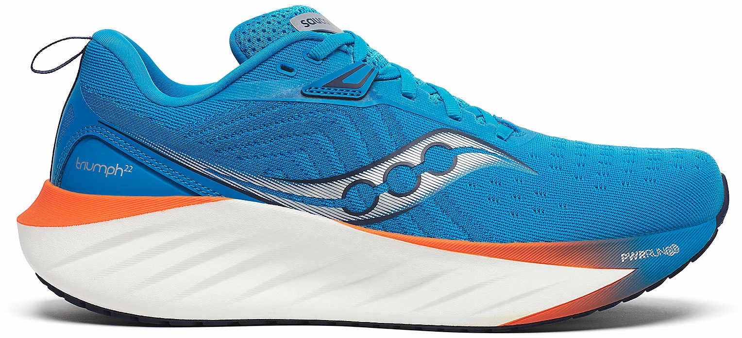 Saucony Triumph 22 Mens Running Shoes - Blue Best Running Shoe Store Nyc Gait Analysis