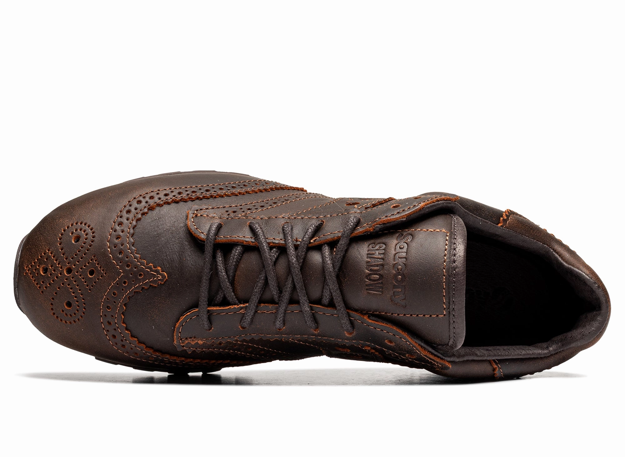 Saucony x Engineered Garments Shadow Original Wingtip Brown Basketball Shoes For Wide Feet Reddit