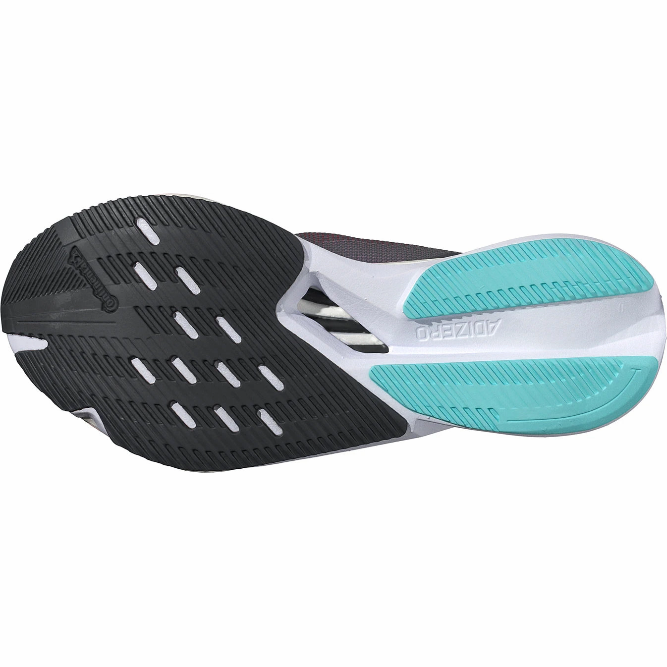 Miami Hurricanes Adidas Shoes Women's Adizero Boston 12 Grey Five / Crystal Jade / Lucid Pink