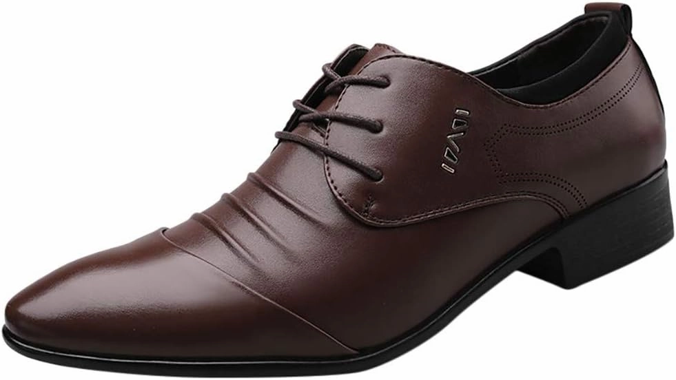 Lacoste Misano Elastic Slip-on Casual Shoes Semi Formal Shoes Men Without Laces Shoes Suit Shoe Casual Shoes Male Mens Mesh Sneakers Oxfords Lightweight Shoes (Brown, 44), 9.5