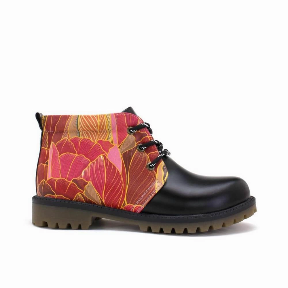 Leather Wedge Boots Short Boots RUGH108