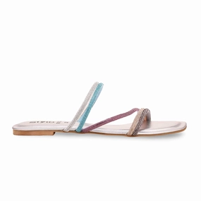 Slippers In Tagalog Silver Fancy Slipper FN7823