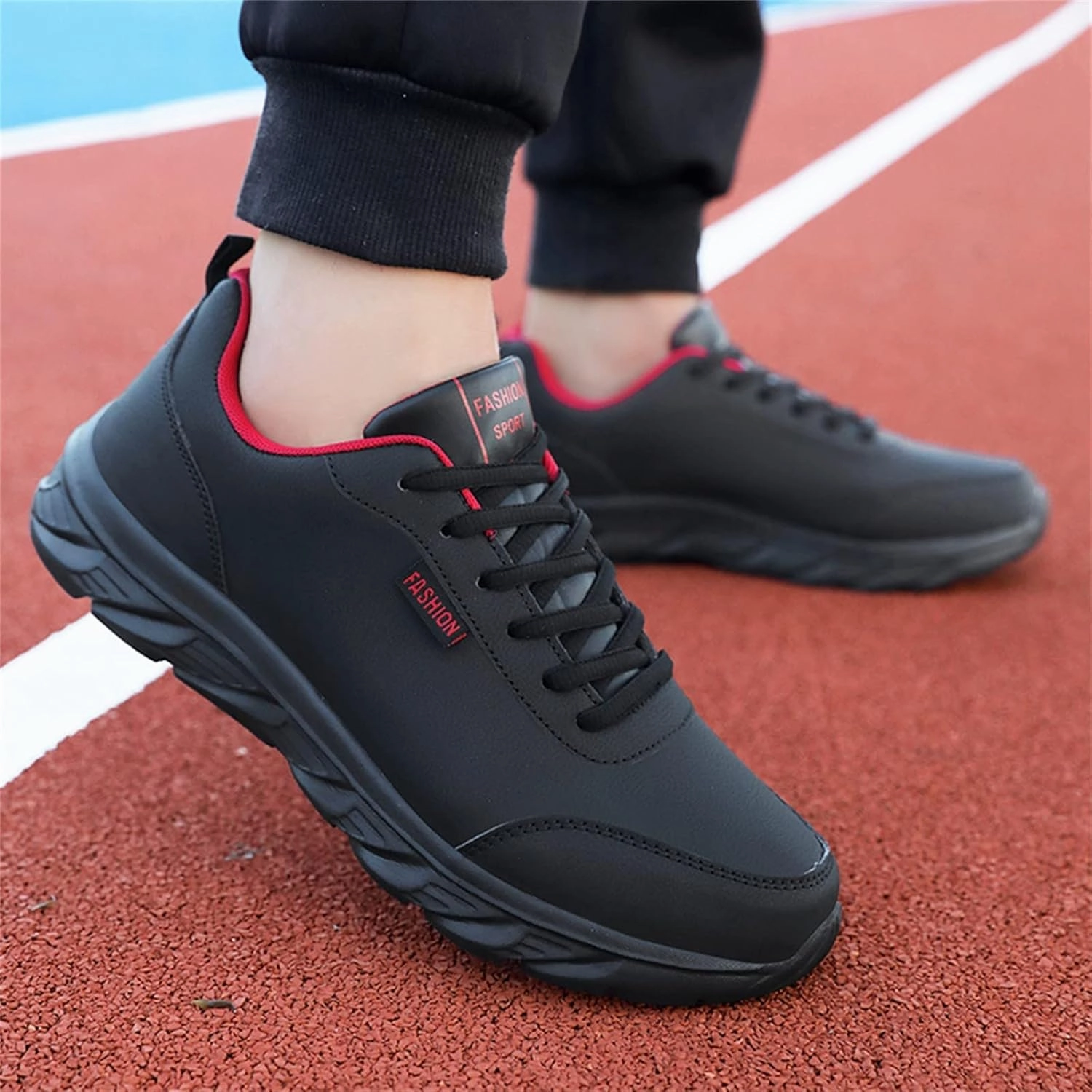IWIHMIV Mens Athletic Walking Shoes Casual Lace Up Running Tennis Shoes Walk Shoes for Men Running Shoe High Arched Running Shoes