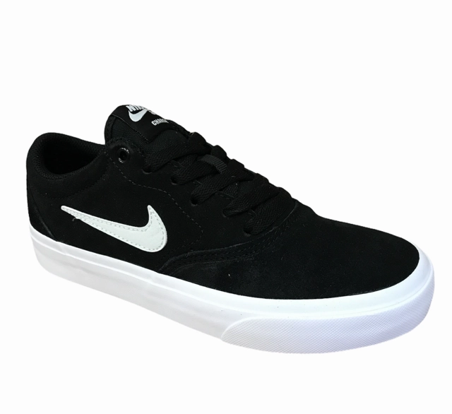 Skate Shoe Technology Nike scarpa sneaker da skateboard SB Charge in camoscio da ragazzo CT3112 002 nero