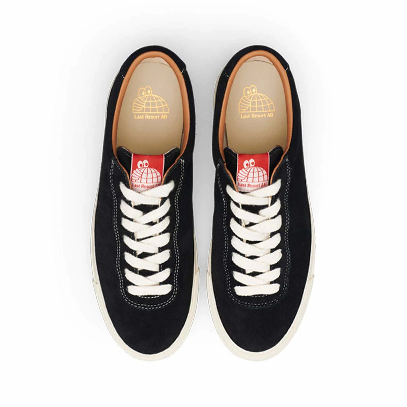 Last Resort AB VM001 Suede Lo Skate Shoes (Cloudy Cush Insoles) - Black / White Limited Skate Shoes