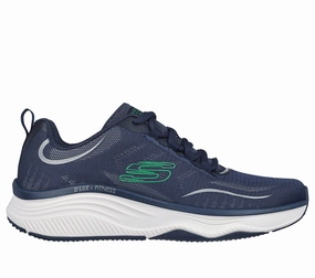 SKECHERS D'LUX FITNESS - MAJOR STRIDE - 232615 - NVGR Peep Toe Ankle Strap Espadrilles