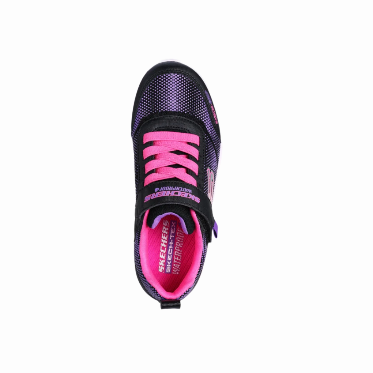 Skechers Girls Trainer Dynamic Tread - Journey Time Black/Hot Pink Venture Waterproof Hiking Shoe