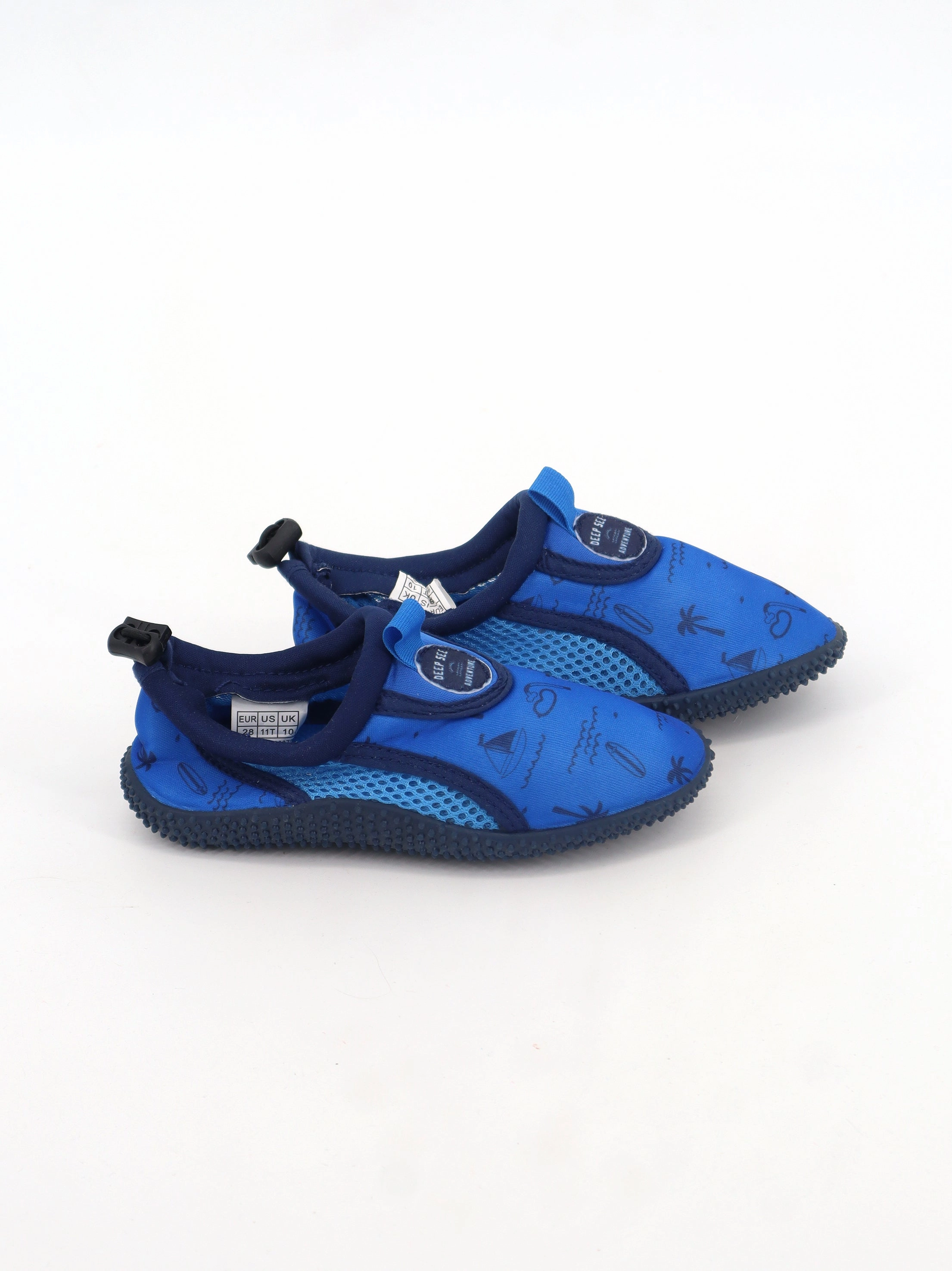 Kid's Boy Graphic Printed Water Shoes,Blue Portugal Slippers