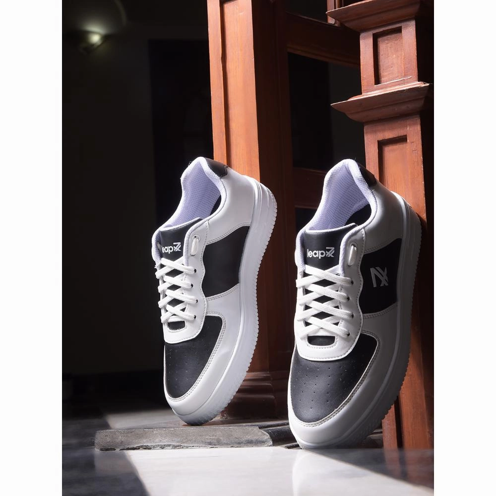 Vintage Havana Sneakers Sale Leap7x Casual Black Lacing Sneakers For Men DUGLAS-1E By Liberty