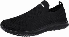 IWIHMIV Mens Slip On Sneakers Mens Athletic Running Tennis Shoes Lightweight Breathable Comfortable Sport Walking Sneakers Good Running Shoes On A Budget