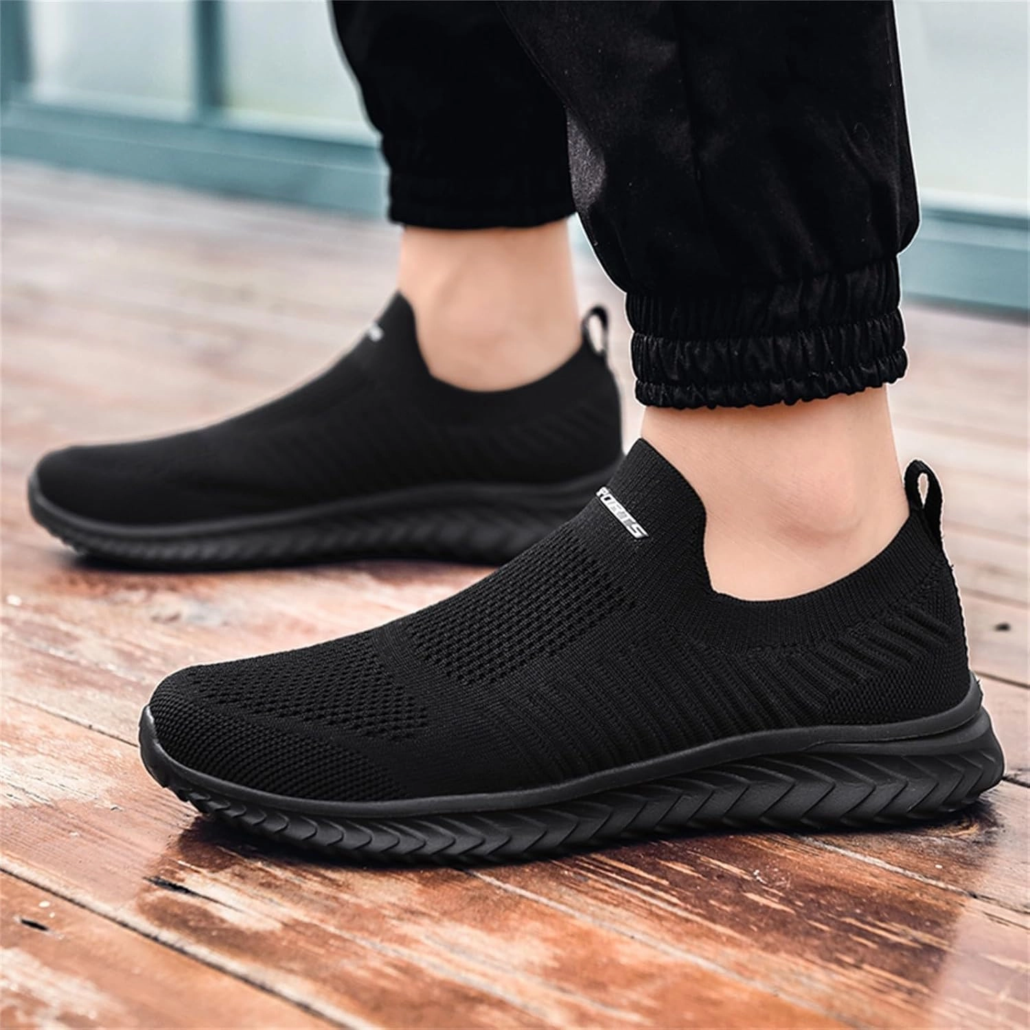 Top Rated Running Shoes For Runners IWIHMIV Mens Slip On Sneakers Mens Athletic Running Tennis Shoes Lightweight Breathable Comfortable Sport Walking Sneakers