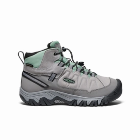 Big Kids' Targhee IV Waterproof Hiking Boot  |  Alloy/Granite Green Trekking Hiking Boots