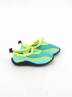 Footwear Slippers Kid's Girl Graphic Printed Water Shoes,Light Blue/Yellow