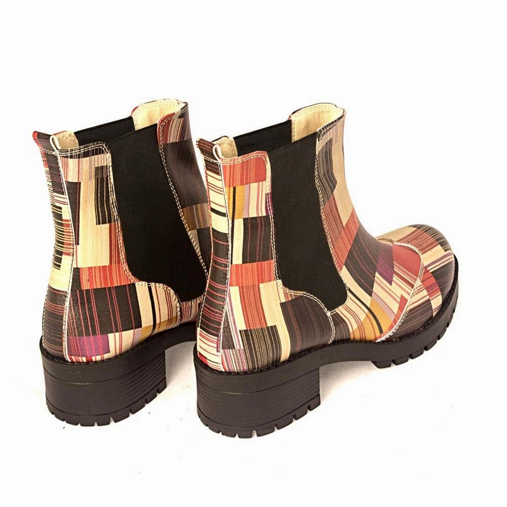 Outlet Boots Pattern Short Boots LAS102
