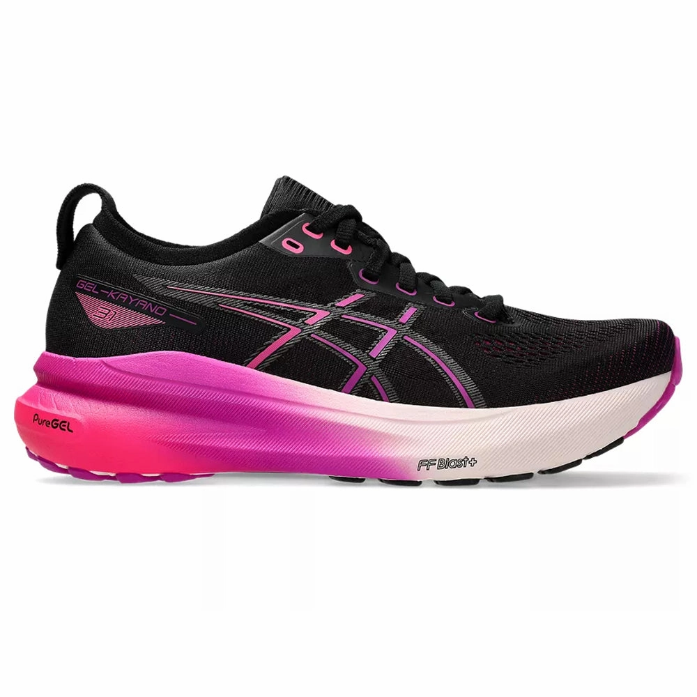 Women's Asics Gel-Kayano 31, Black/Bold Magenta, 11 B Medium Asics Tennis Shoes Tokyo