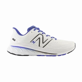 Flats Jcpenney Shoes Men's Fresh Foam x 860v13 - White with Marine Blue (D Width)