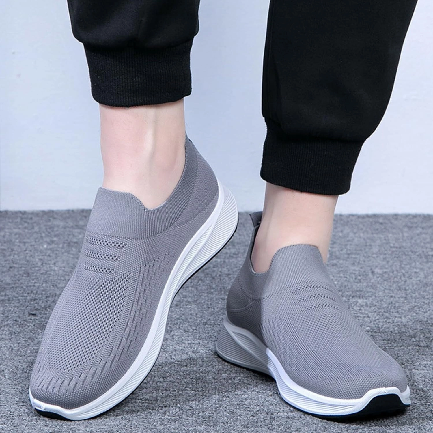Business Casual Hospital Shoes Mens Athletic Shoes Men's Shoes Walking Shoe for Men Slip on Shoe for Men Comfortable Running Trail Sneaker