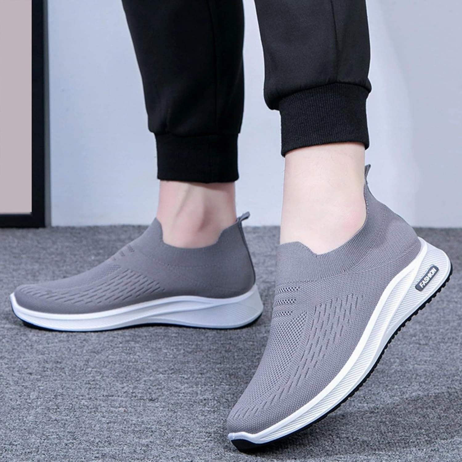 Mens Athletic Shoes Men's Shoes Walking Shoe for Men Slip on Shoe for Men Comfortable Running Trail Sneaker Cheap Business Casual Shoes