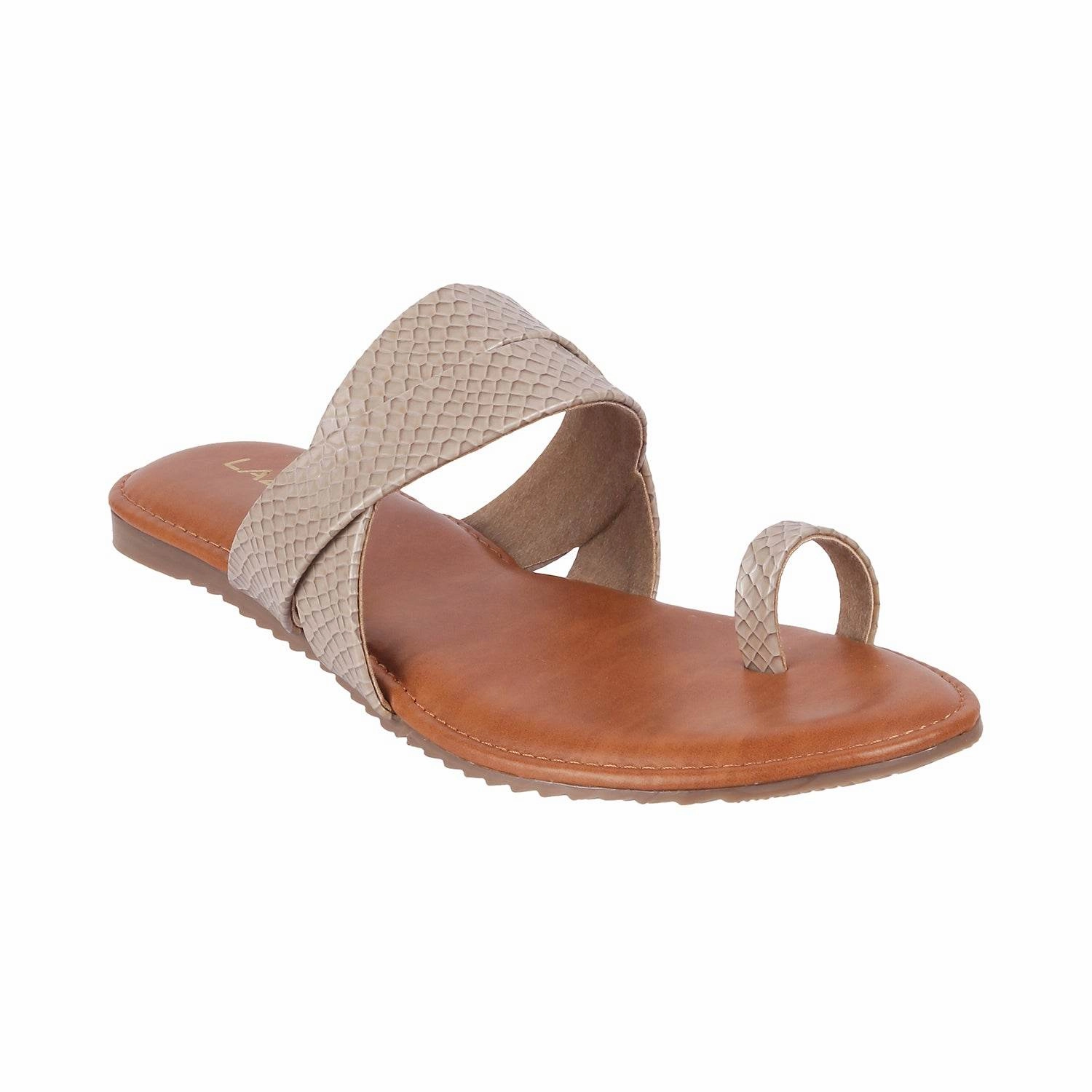 Aria - Textured Toe-Ring Flats (1195)