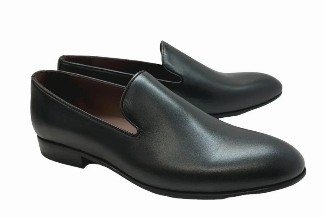 Style: Pelle Warren P00052 Black 2024 Slip Ons