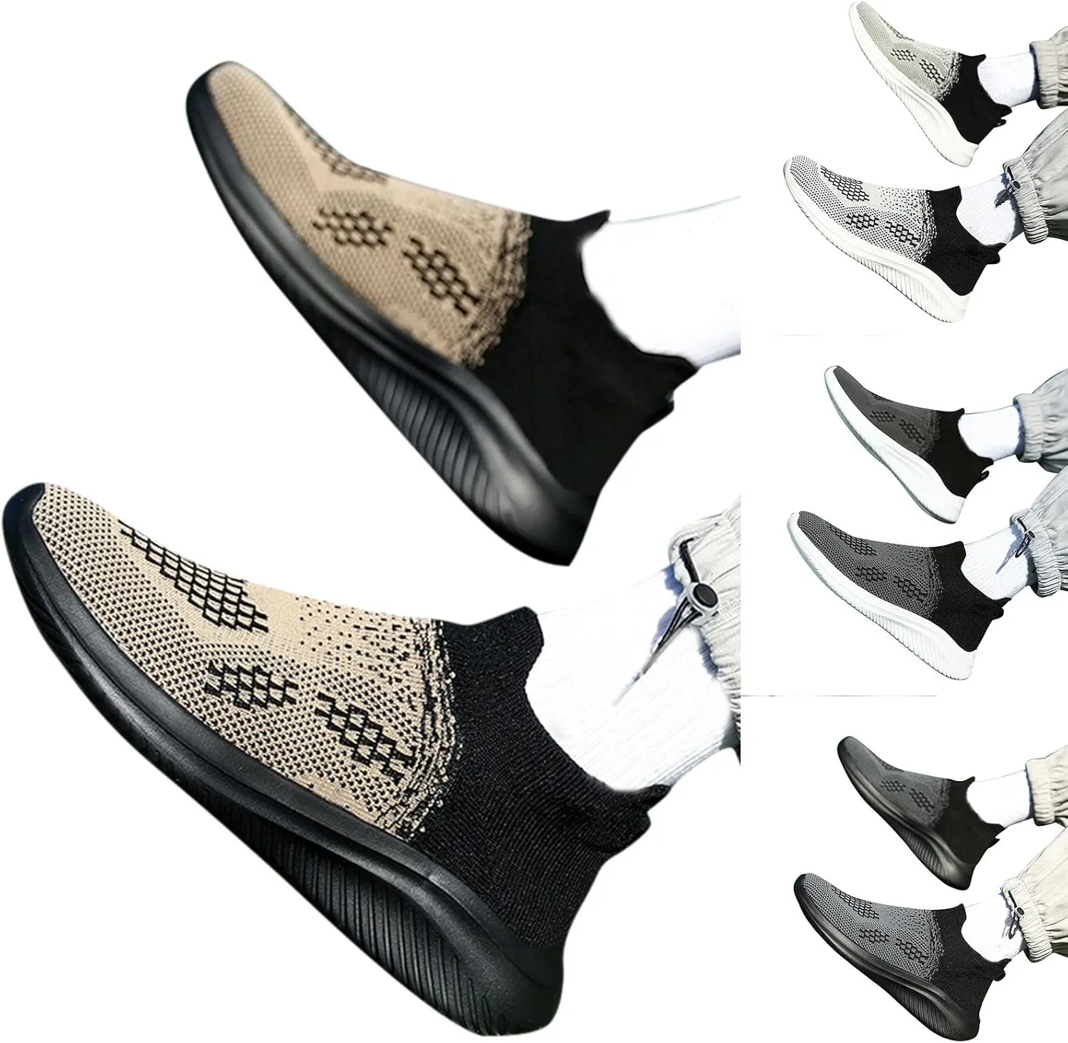 Mens Walking Shoes Mens Slip on Shoes Tennis Shoe for Men Shoe for Men Breathable Sport Sneaker Formal Dress With Sneakers