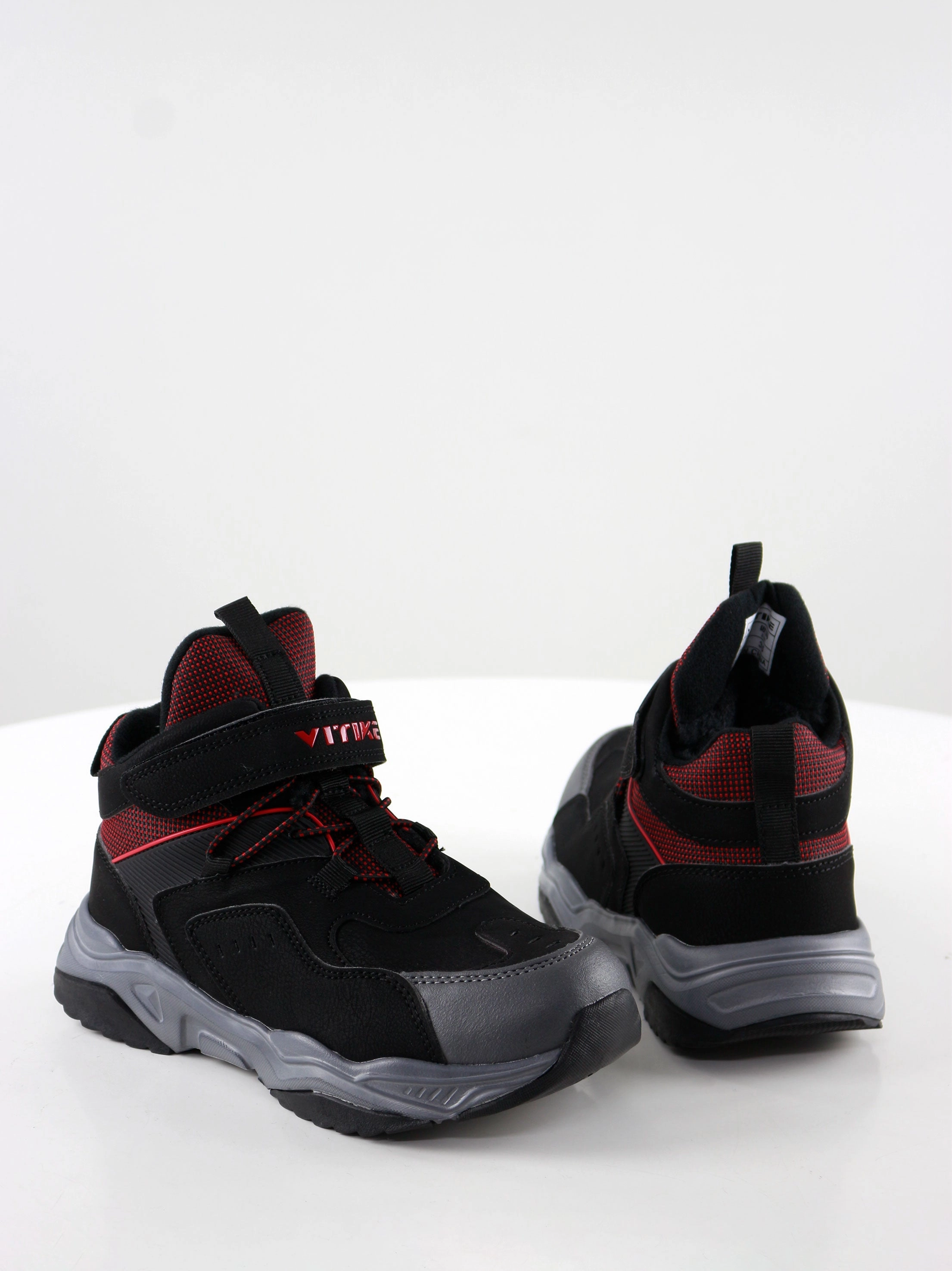 Kids Boy Graphic Trim Winter Boot,Black Casual Arch Support Shoes