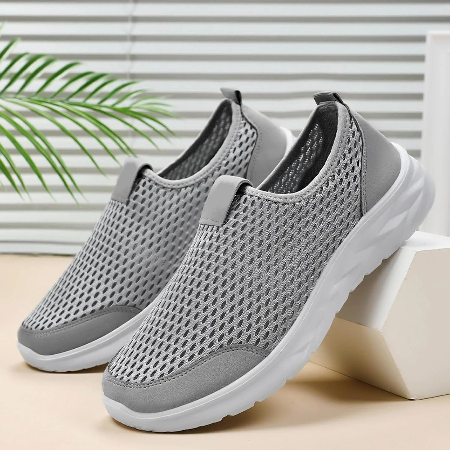 Good Value Running Shoes Mens Tennis Shoes Men's Running Shoes Lightweight Breathable Walking Shoes Non Slip Sneakers Mesh Casual Sports Shoes