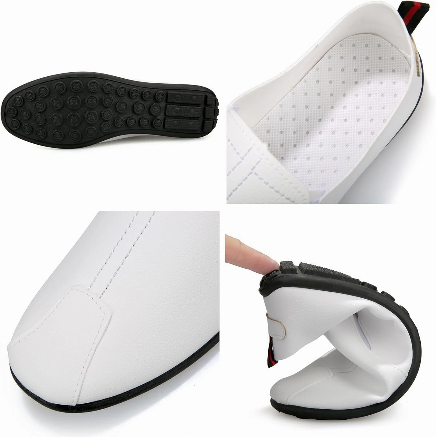 Mid Ankle Casual Shoes Leisure Men's Four Seasons Non Slip Flat Round Toe Breathable Slip On Lazy Leisure Casual Dress Shoes for Men Size 8 Mesh