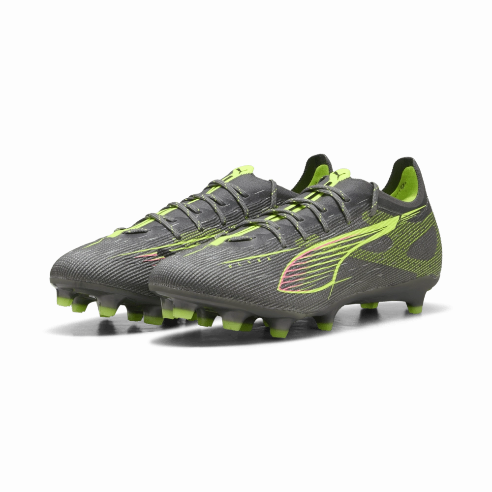 PUMA Ultra 5 Pro FG/AG Firm/Multi-Ground Soccer Cleats Silver Metal Soccer Cleats