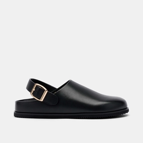 Slip On Twisted X Ms. Solana Black Leather Backstrap Clogs