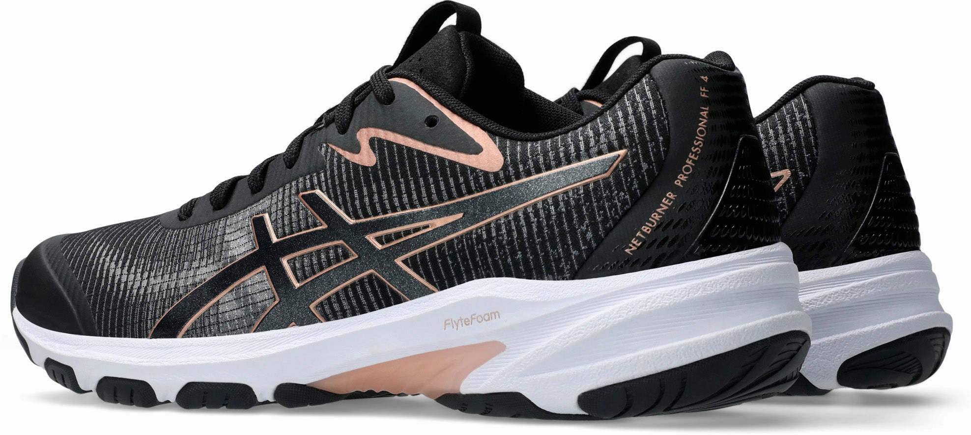 Asics Flat Bottom Shoes Netburner Professional FF 4 Women's Netball Shoes (Width B)